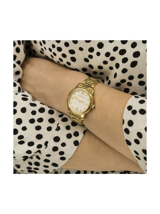 Gregio Louise Uhr mit Gold Metallarmband