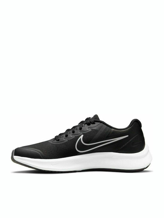 Star Runner Star Runner 3 Kids Sports Shoes Running with Laces Dark Smoke Grey / Black