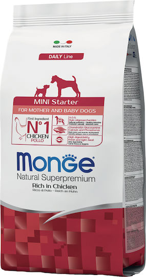 Monge Daily Line Mini Starter 1.5kg Ξηρά Τροφή για Κουτάβια με Κοτόπουλο
