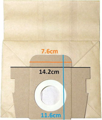 90.80.24.14 Vacuum Cleaner Bags 5pcs Compatible with Rowenta Vacuum Cleaners