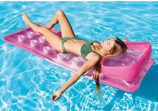 Intex Φουσκωτό Στρώμα Θαλάσσης Ροζ 188x71cm