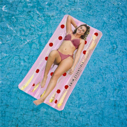 Swim Essentials Φουσκωτό Στρώμα Θαλάσσης Ροζ με Glitter 177x67cm