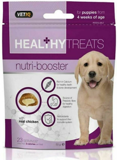 VetIQ Healthy Treats Nutri Boosters Deliciu pentru cățeluși cu Cereale și Carne 50gr 030873