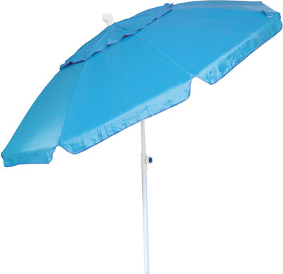 Campus Foldable Beach Umbrella Diameter 2m with UV Protection and Air Vent Blue