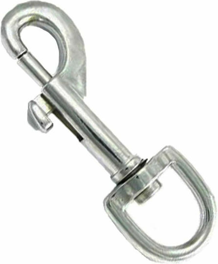 Dog Leash/Lead Heavy Duty Animal Hook 110mm in Silver color
