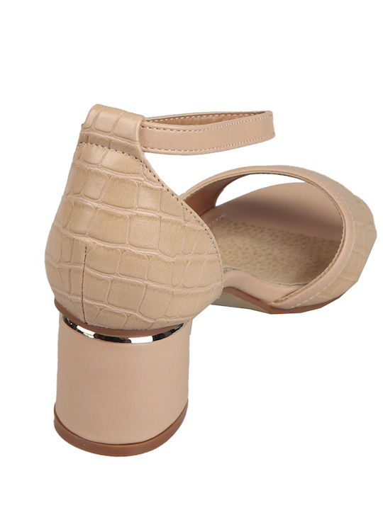 Leather Sandals Beige