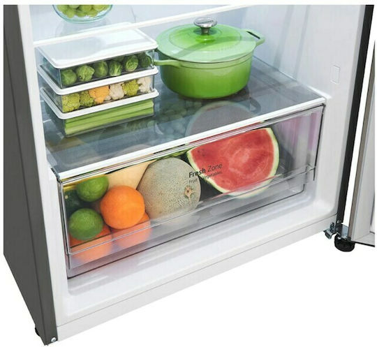 LG Ψυγείο Δίπορτο 395lt Total NoFrost Υ176xΠ70xΒ68εκ. Inox GTBV36PZGKD