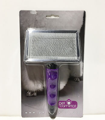 Pet Camelot Slicker Medium Dog Brush for Hair Care