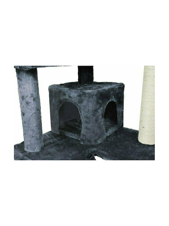 Malatec Ονυχοδρόμιο Γατόδεντρο Γκρι 7 επιπέδων 49x49x120εκ.