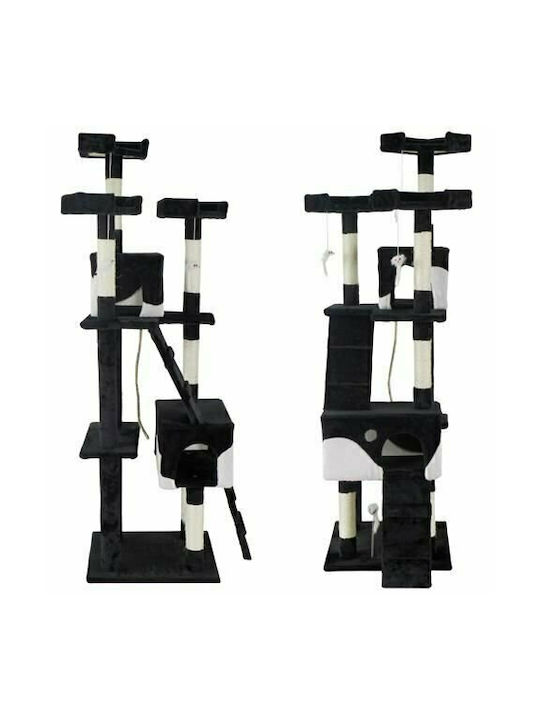 Scratching Post Cat Trees Black 5 levels 49x49x170cm