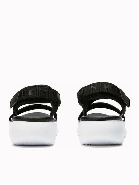 Women's Flat Sandals Sporty in Black Color