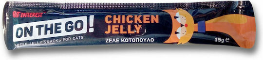 Pet Interest On The Go Cat Treats with Chicken Chicken Jelly for Adult Cats 15gr
