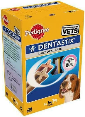 Pedigree Dentastix Chicken Dog Dental Stick for Medium Breeds 720gr Medium (10-25kg) 28τμχ