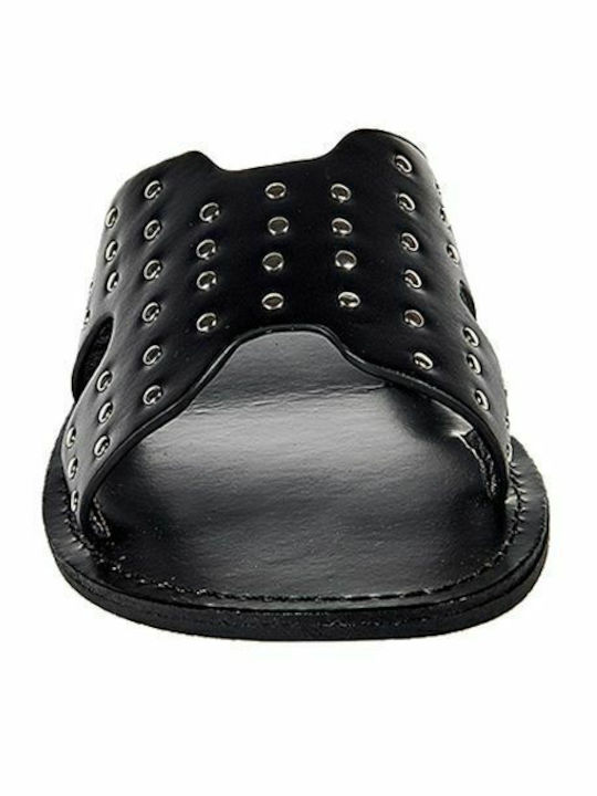 Women's Flat Sandals in Black Color