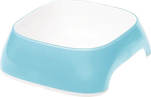 Ferplast Glam Kunststoff Schalen Futter & Wasser für Hund & Katze auf Basis von 400ml 15cm in Hellblau Farbe
