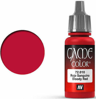 Acrylicos Vallejo Game Color Model Making Paint Bloody Red 17ml 72.010