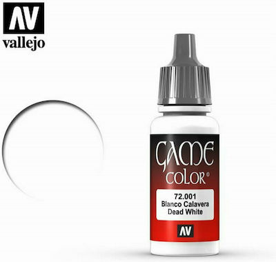 Acrylicos Vallejo Game Model Making Paint White 17ml 72.001