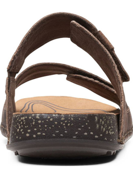 Crestview Easy Leder Herrensandalen in Braun Farbe