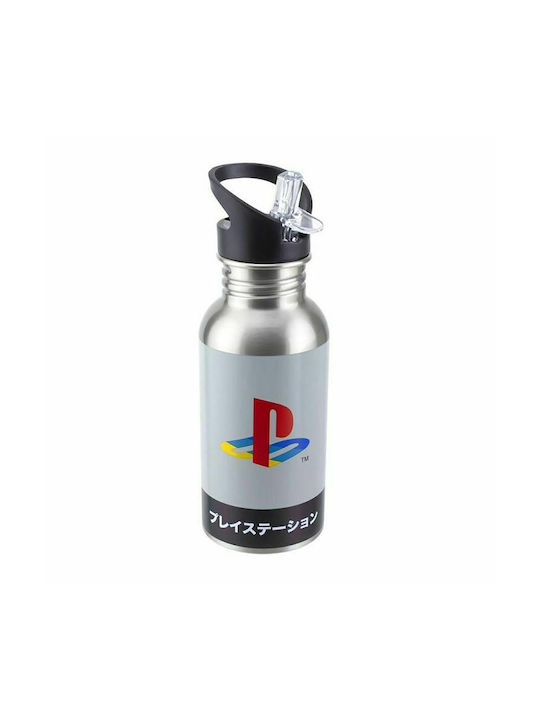 Paladone Playstation Sticla de apa Din aluminiu 500ml Argintiu Paladone Playstation Sticla de apa Din aluminiu 500ml Argintiu