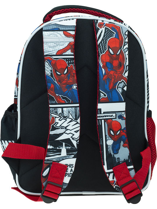 Gim Spiderman School Bag Backpack Kindergarten Red with Water Bottle Holder 12Liters