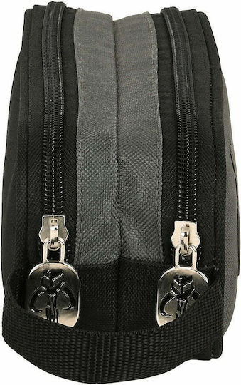 The Mandalorian Pencil Case with 2 Compartments Black