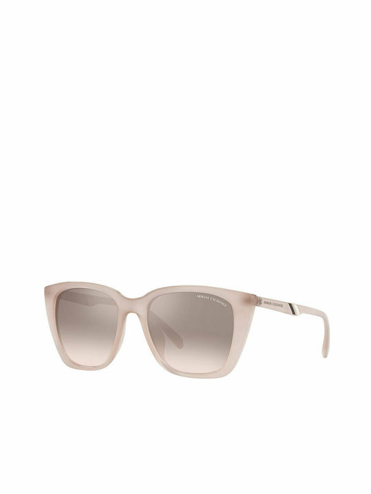 Armani Exchange Women's Sunglasses with Pink Plastic Frame and Gray Gradient Lens AX4116SU 82758Z