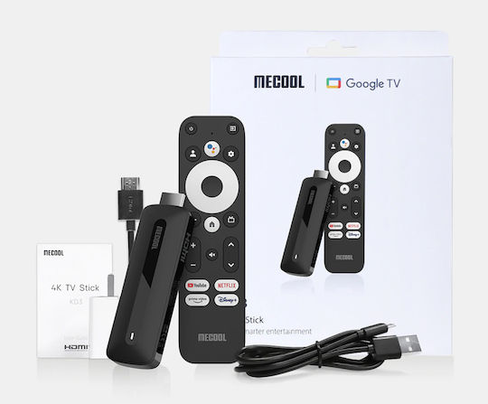 Mecool Smart TV Stick KD3 4K UHD με Bluetooth / Wi-Fi / HDMI και Google Assistant
