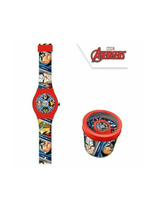 Kids Licensing Kids Analog Watch Avengers with Rubber/Plastic Strap Multicolour