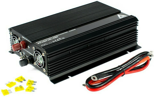 Azo Digital AZO Digital Car Inverter Modified Sinewave 144W to Converter 12V DC in 230V AC