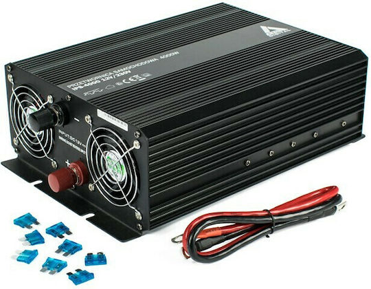 Azo Digital AZO Digital Car Inverter Modified Sinewave 144W to Converter 12V DC in 230V AC