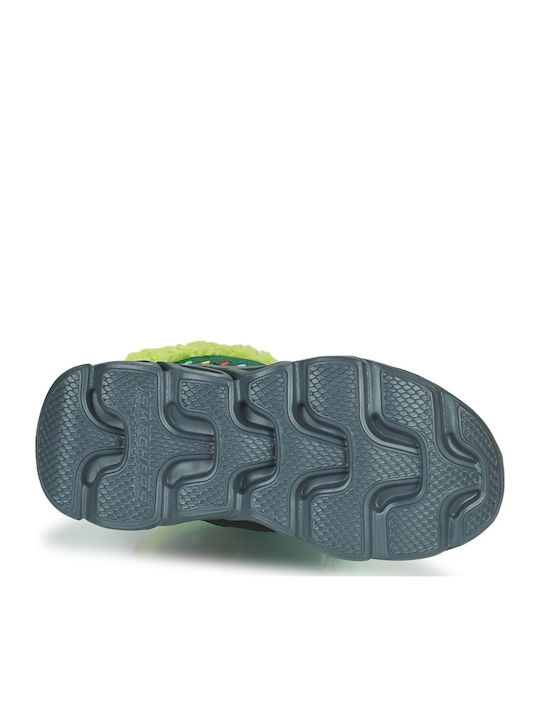 Kids Snow Boots with Velcro Green