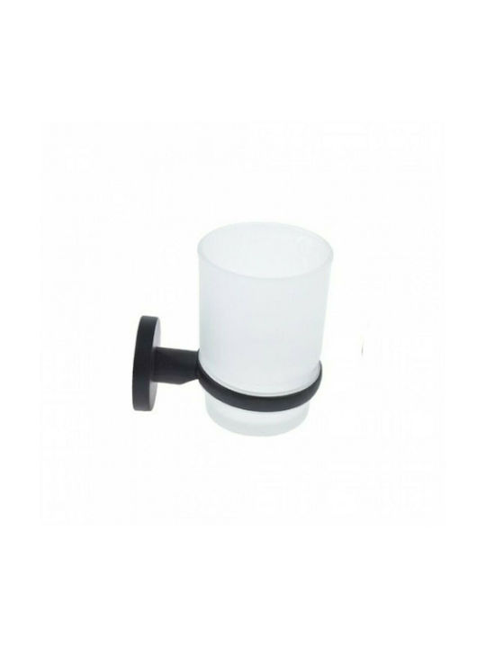 Metallic Cup Holder Wall Mounted Black