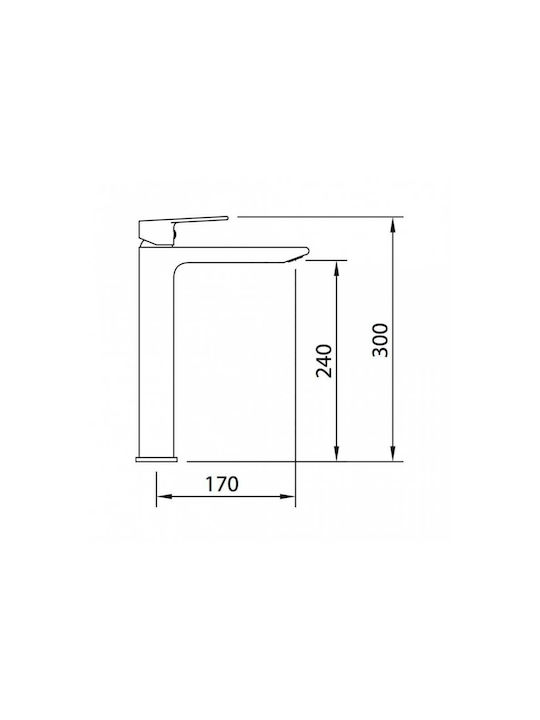 Clever Agora Xtreme Mixing Tall Sink Faucet Silver