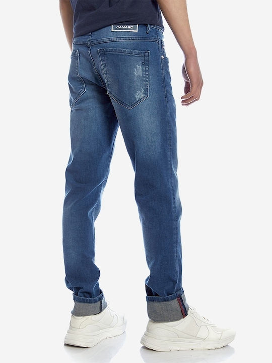 Camaro Herren Jeanshose in Regular Fit Blau