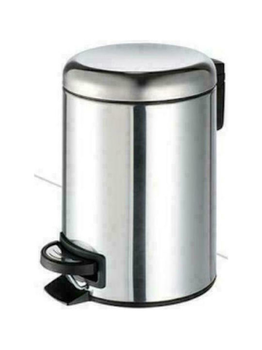 Geesa Professional 634 Inox Καλαθάκι Μπάνιου 3lt Ασημί
