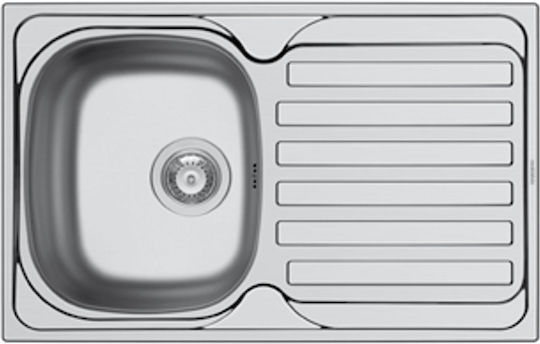 Maidtec Derby 1B 1D 100185501 Drop-In Spüle Inox Satiniert B79xT50cm Silber