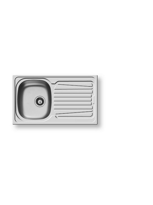 Maidtec Fedra 1B 1D 100185301 Drop-In Spüle Inox Satiniert B86xT50cm Silber