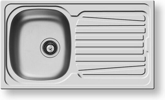 Maidtec Fedra 1B 1D 100185301 Drop-In Spüle Inox Satiniert B86xT50cm Silber