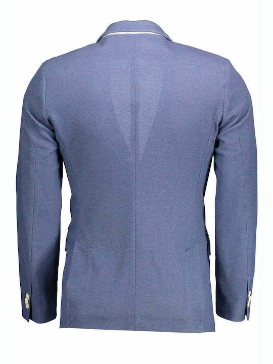 Gant Men's Suit Jacket Slim Fit Blue