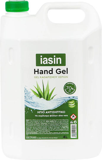 Iasin Hand Gel with Antiseptic Action and 70% Alcohol 4L 500-20-40