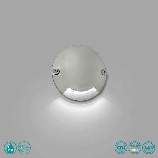 Faro Barcelona Keenan-2 Wall-Mounted Outdoor Ceiling Light LED IP67 1W with Cool White Light