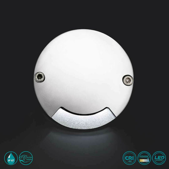 Faro Barcelona Keenan-2 Wall-Mounted Outdoor Ceiling Light LED IP67 1W with Cool White Light