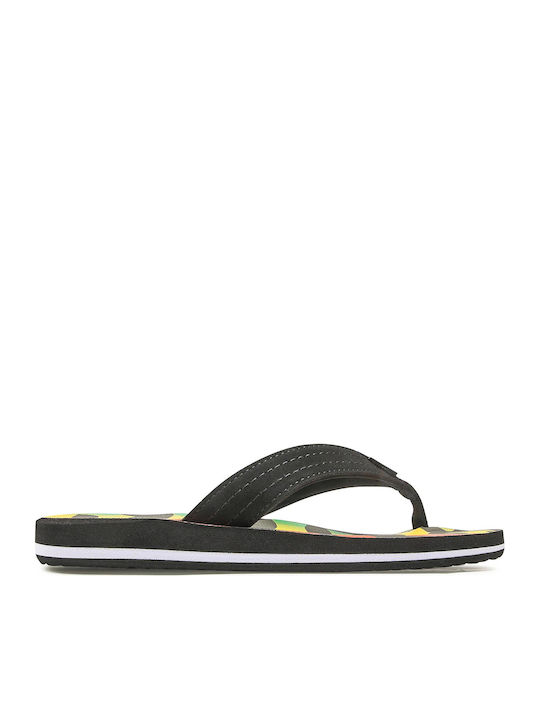 All Day Theme Ανδρικά Flip Flops Black/Yellow/Green