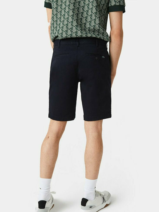 Lacoste Ανδρική Βερμούδα Chino Navy Μπλε