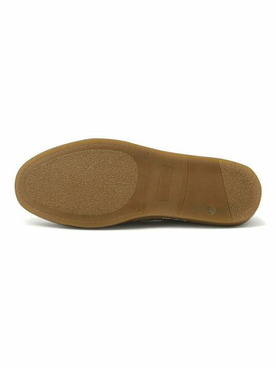 Mocasini Bărbați De Catifea În Culoare Tabac Maro