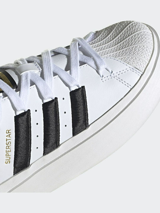Superstar Bonega Flatforms Sneakers Cloud White / Core Black / Gold Metallic