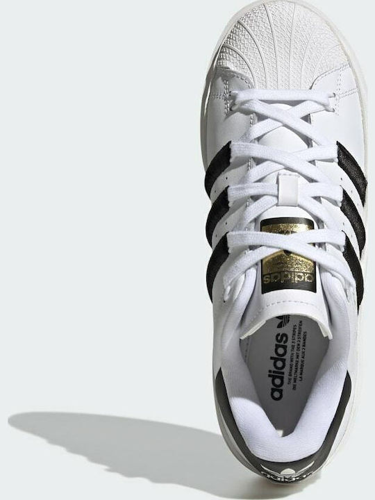 Superstar Bonega Flatforms Sneakers Cloud White / Core Black / Gold Metallic