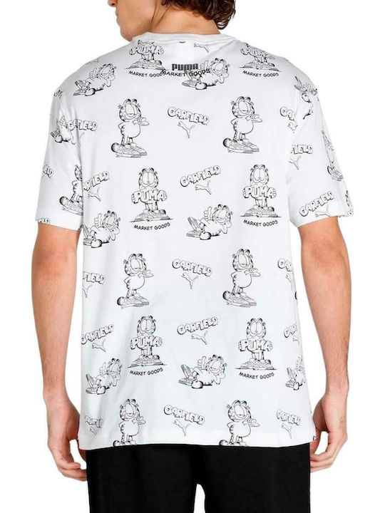 PUMA X Garfield Aop T-shirt Λευκό