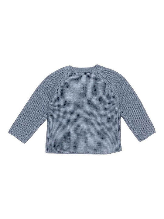 Little Dutch Boys Knitted Cardigan with Buttons Blue