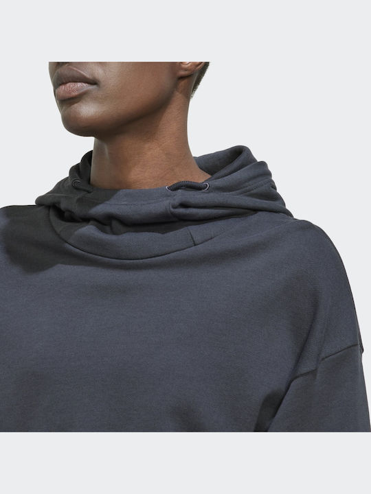 Studio Lounge Gekürzt Damen Sweatshirt Kapuzen Gray